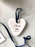 Fine Bone China Father Hadith Heart - Silver Lining UK